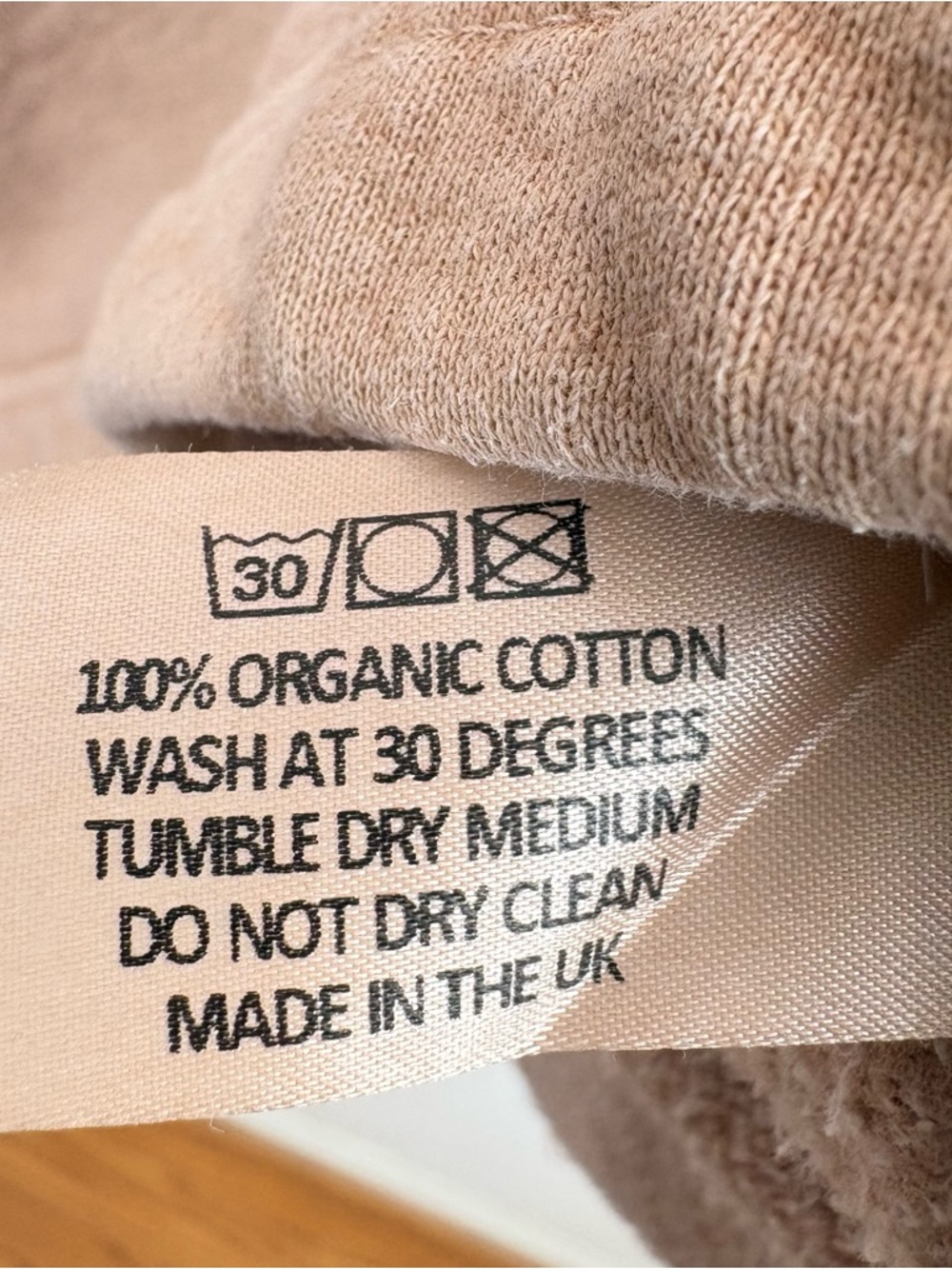 SLOPPY JOE UK Collar 02 Sweatshirt Beige Tan Size 3 L Oversized Relaxed Organic - Picture 10 of 11